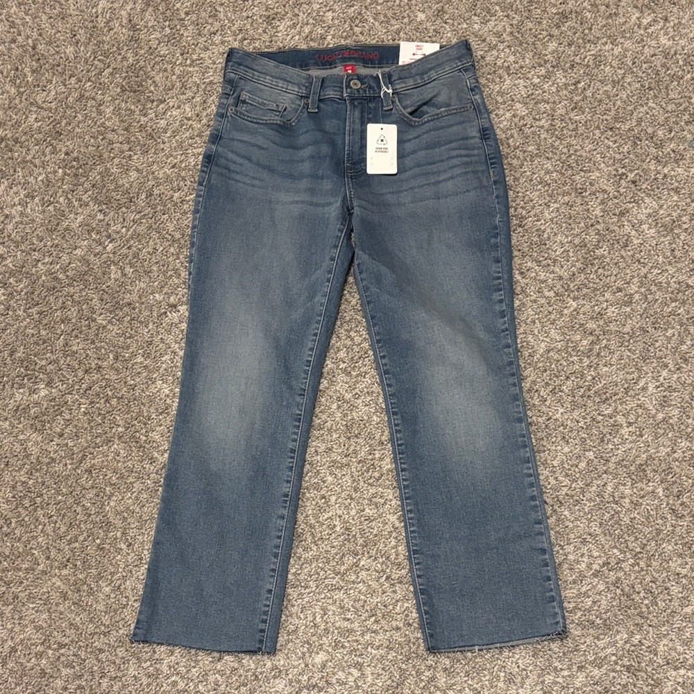NWT Lucky Brand Sweet Mid Rise Crop 27
